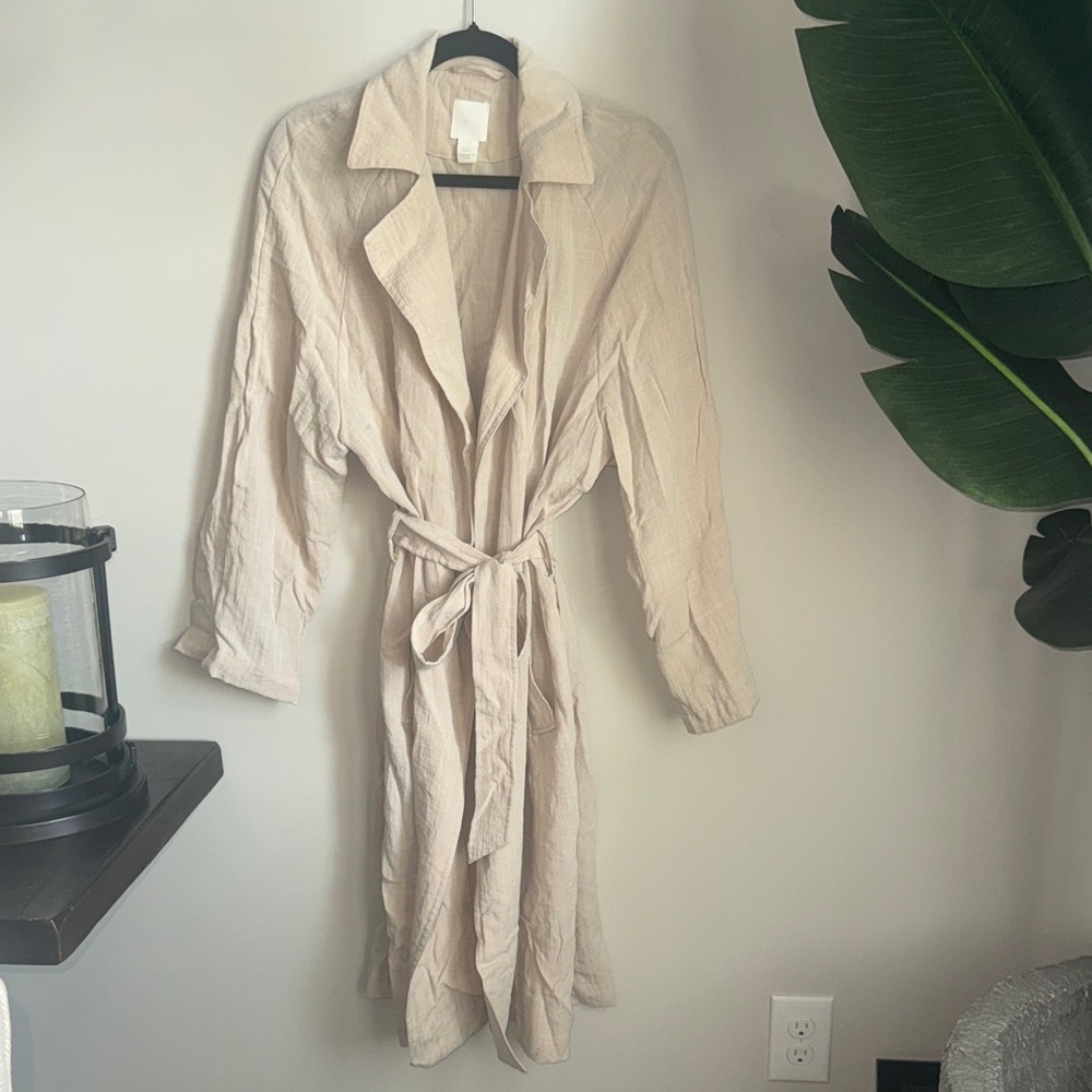 H&M Beige Linen Jacket